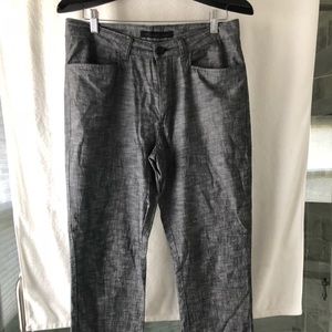 Kenneth Cole Black Linen Pants